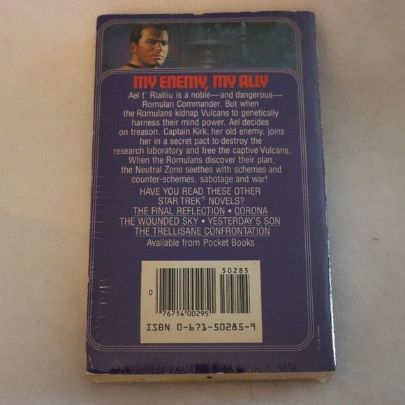 My Enemy, My Ally Novel by Diane Duane, Star Trek Paperback novel NWT - Picture 2 of 2